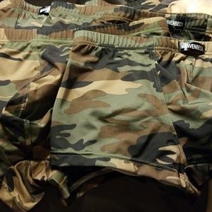 4 Pair Mens Camo Pouch Trunks